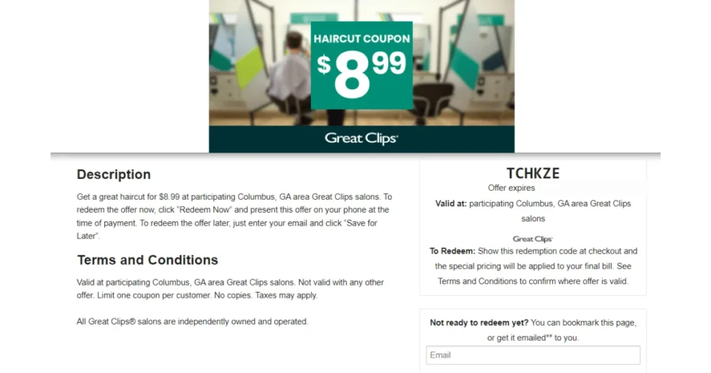 $8.99 great clips printable coupon