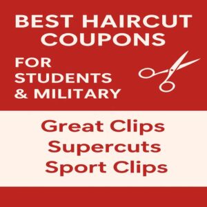 haircut coupons for students and military